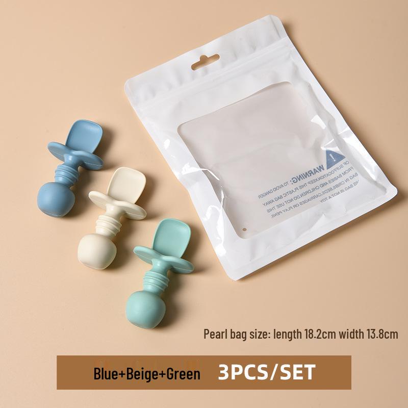 Food-Grade Silicone Baby Spoon - Teething-Friendly Tableware for 6-Month-Olds