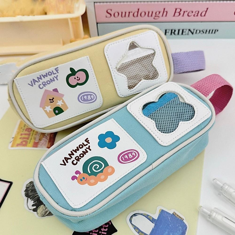 Rabbit Cartoon Stationery Bag Picnic Series Pen Pencil Case Kawaii Pencil Bag  Boys Ang Girls