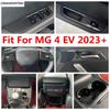Window Lift / Head Light / Steering Wheel / Gear Shift Panel Cover Trim For MG 4 EV  2024 Carbon Fiber Accessories Interior