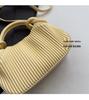 Versatile Striped Pleated Handbag - Women's 2025 Fashion Small Square Shoulder Bag