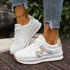 Women Casual Walking Shoes Spring Flat Lace Up Breathable Sneakers Casual Flat Sneakers for Women