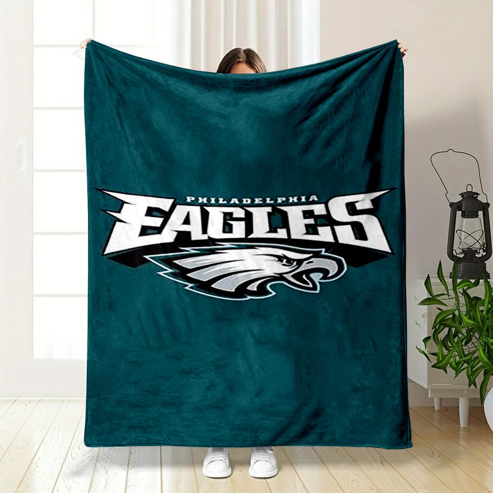 Philadelphia Eagles Logo Design Blanket Flannel blanket for bedroom, living room, sofa, and nap sofas