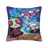 Pillow Case I-Invader Zim Anime Graphic Pillow Cover For Sofa Home Decor Cute Funny Pillowcases