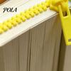 Plastic Book Marker Long Zipper Bookmark for Thick Book, 3D Accessory Page Reading Men & Women, Durable