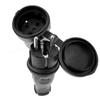 EU Rubber Waterproof Electrical Plug Socket Grounded European Connector Anti-slip for Outdoor Power Tool Connection
