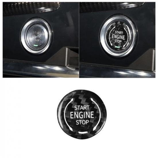 Dry Carbon Engine Start-Stop Switch Button Trim for  Cadillac CT4 CT5 -