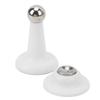 1 Pair RV Door Holder Silent Stainless Steel Magnetic Baggage Door Catch for Motorhome Travel Trailers Camper White