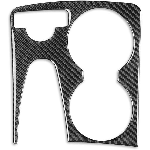 Real Carbon Fiber Car Climate Control CD Radio Panel Sticker Cover Trim Compatible with Mercedes-Benz C-Class W204 C250 C300 C350 C63 AMG 2012-2014