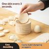 Wooden Wood Dumpling Skin Maker Pastry Tool Round Shape Dumpling Wrapper Skin Making Mold DIY Reusable Dough Pressing Tool