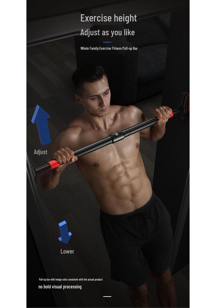 Indoor Kids' No-Punch Doorway Pull-Up Bar for Home Fitness