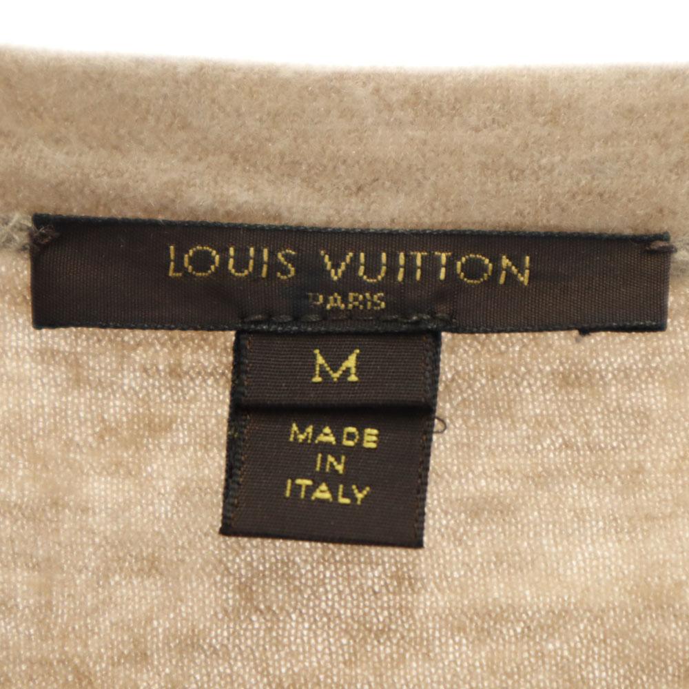 Louis Vuitton Сделано в Италии Свитер с длинным рукавом из кашемировой смеси M Коричневый Женский Б/у