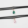 Tooxika Glass Diamond Temperament Double Layer Collarbone Chain Retro Short Personalised Necklace