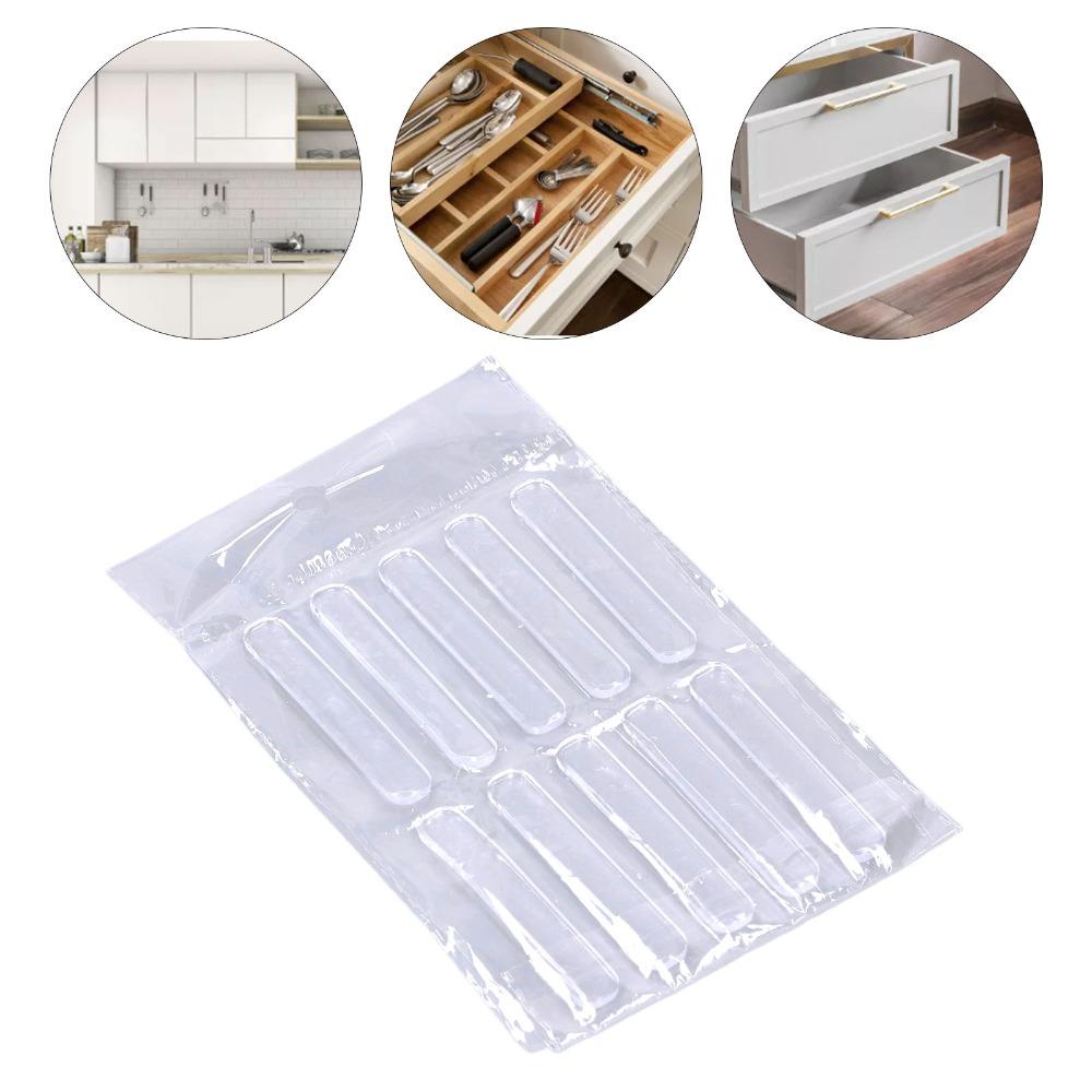 50pcs Self-Adhesive Door Silencer Pads Extra Long Wall Protector Guards  For Door Frame