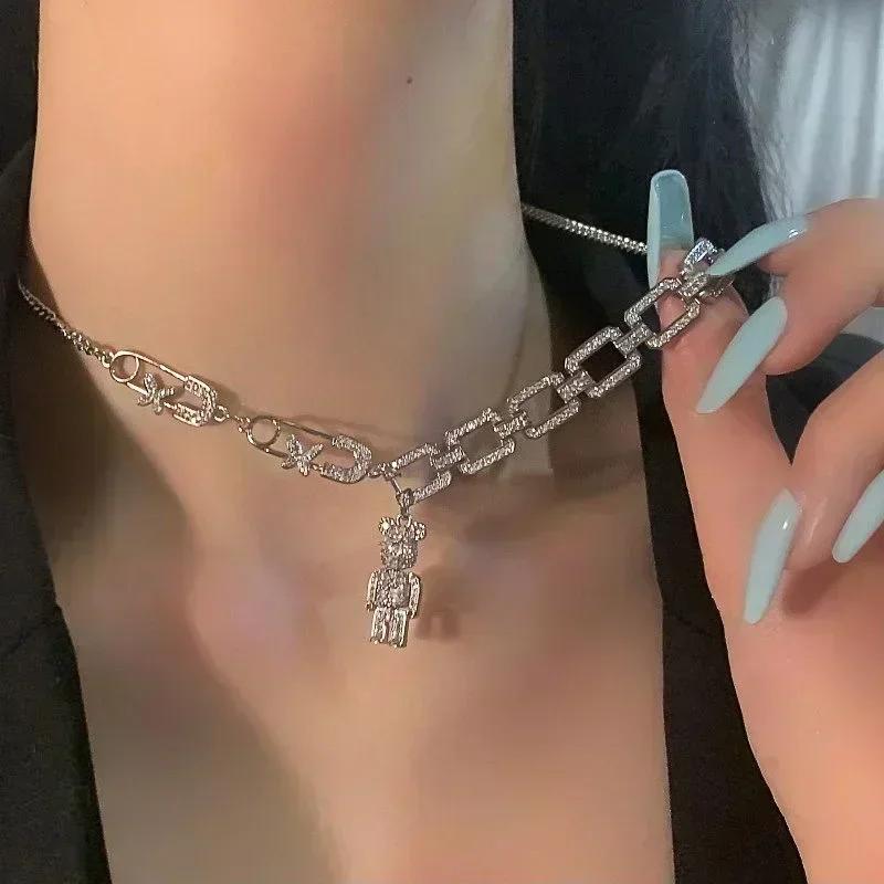 Imitation Pearl Tassel Flat Snake Bone Necklace For Women Fashionable Personalized Daily Accessory Party Jewelry Birthday Gifts