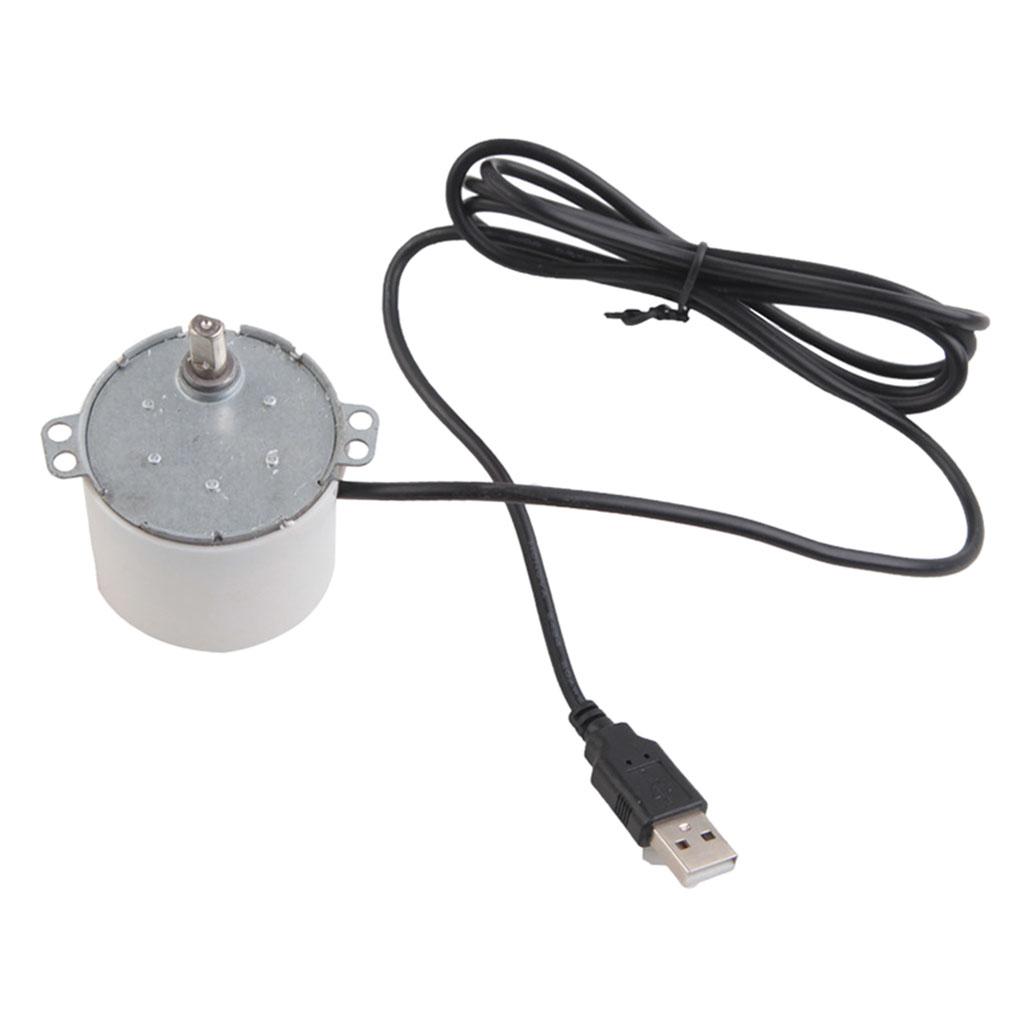 5-Piece Rotisserie Kit with USB Cable for Barbecue Mounting
