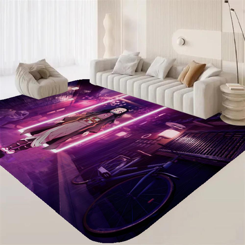 Kamado Nezuko Demon S-Slayer Bathroom Mat Anti-slip Absorb Water Long Strip Cushion Bedroon Mat Hotel Decor Mat