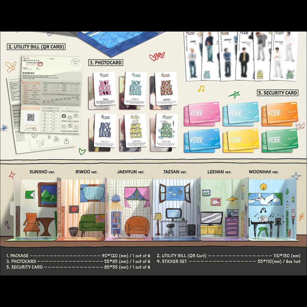 BOYNEXTDOOR [HOME] 1st Studio Album (Weverse Albums Ver.) + Free Gift