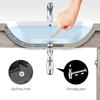 Bonde de lavabo pop-up chromée en laiton 1/4" pour lavabo avec trop-plein