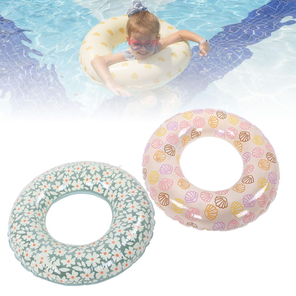 Inflatable Pool 35 Inch Tube PVC Flotation Pool Swim Tube for Beach Swimming Party Vacation Pool Floating Tube Pool Tube Ring