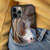 Horse animal painting Soft Phone Case for iPhone 17 Air 16e Pro max 15 Pro 13 14 Plus 11 12 MagSafe Magnetic Coque