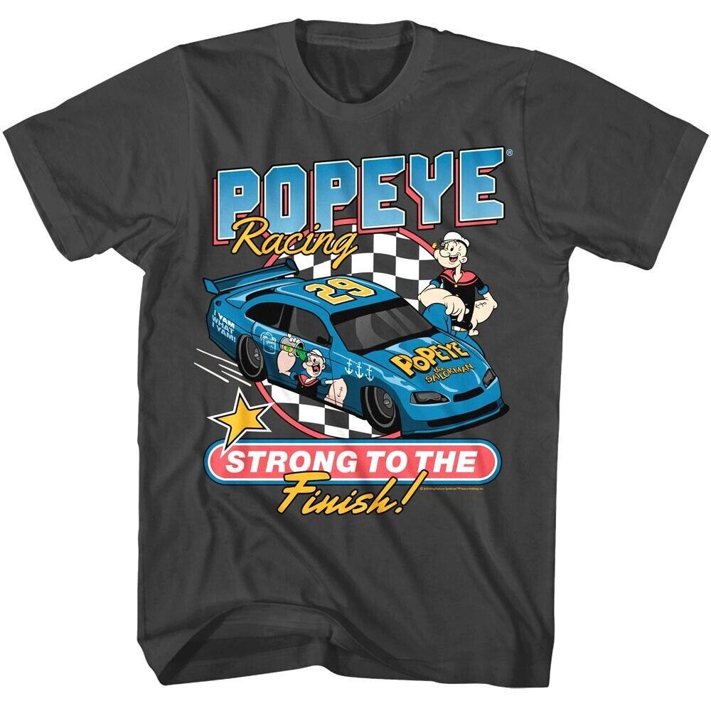 Popeye Racing Strong to the Finish Men T Shirt S