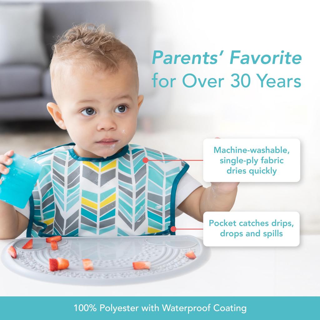 Bumkins Lätzchen-Set Japanisches Super-Lätzchen Neutral Sortiert 3 Stück Ölbeständig 3-teilig [Offizielles Produkt] (BM-S3N16) (x 1) S3-N16