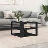 VidaXL Coffee Table, Side Table with Storage, End Table, Living Room Furniture, Modern, Black 834246