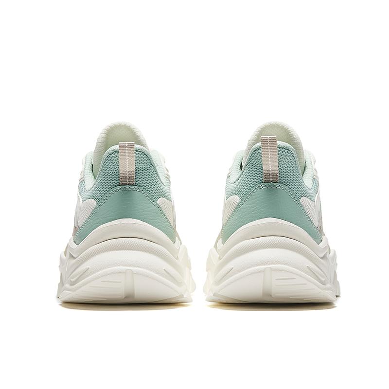 New Anta Little Millennium Slip-Resistant Breathable Low-Top Casual Shoes Women's White Green 922448811-2