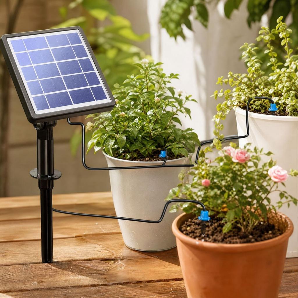 Powered Watering for Outdoor Garden Plants, Irrigation with Timer