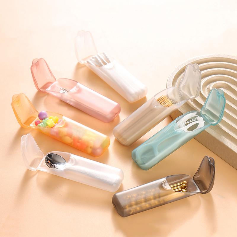 Mini Zahnstocher Aufbewahrungsboxen Zahnstocherhalter mit Deckel Zuhause Küche Esstisch Hotel Restaurant Tragbares Kleines Zahnstocheretui