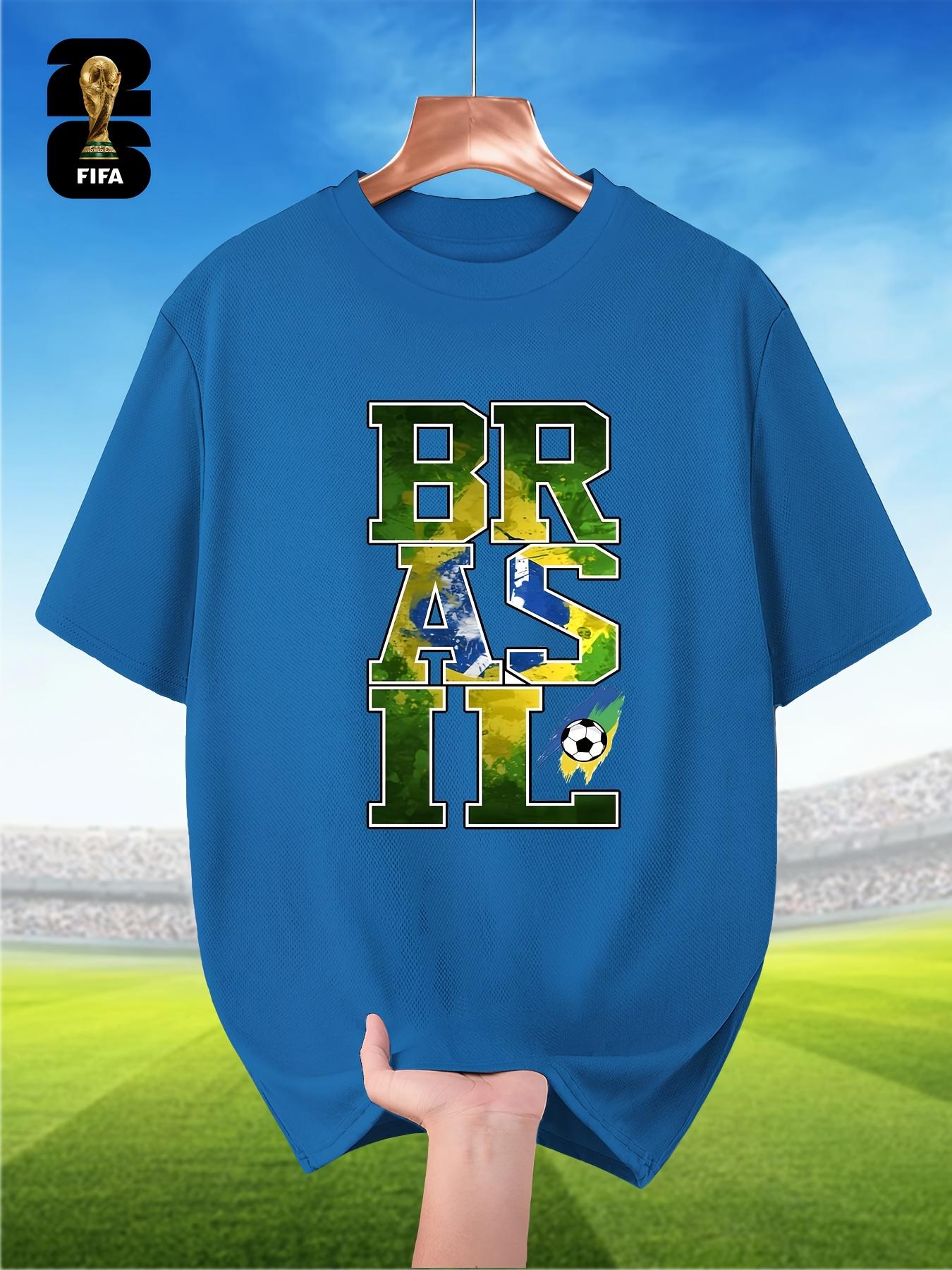 

FIFA-themed Men s Breathable Short-sleeve T-shirts for Summer, World Cup-themed Printed T-shirts, Men s T-shirts for Sporty Outfits XXL королівський синій колір
