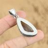 Memorial Day Deal Natural Botswana Agate Sterling Silver Wedding Vintage Pendant