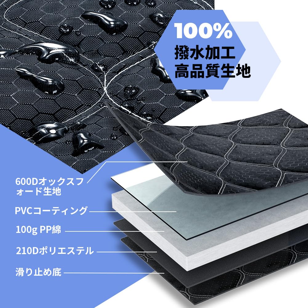 KYG Universal Quilted Trunk Car Luggage Side and Bumper Easy Fits All Types of Dogs and Suitable for and Mat, Seat, Seat, Protection, Non-Slip,