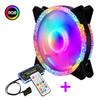 Ollymurs 12CM Star Diamond Silent Color-Changing PC Case Fan