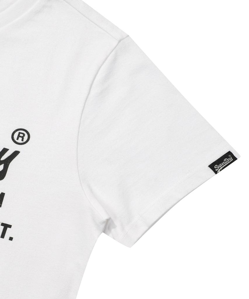 Syupeodeulai W Rose Logo T-Shirt White