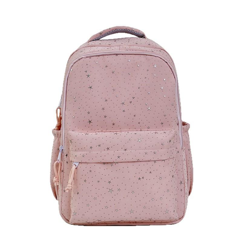 Schoolbag Korean Ins Wind Star Backpack Women, Large Capacity Junior High School Girls High School Student School Bag Leisure Travel Backpack