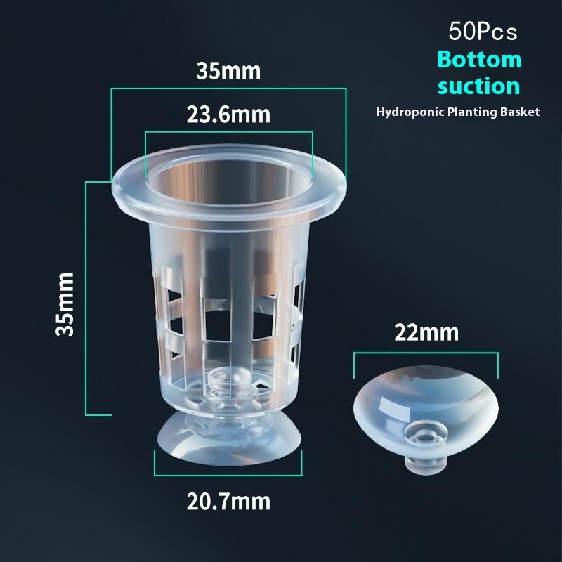 50Pcs Hydroponic Planting Basket Plant Planting Container Floating Turtle Planting Pots Fish Tank Planting Water Plant Cup