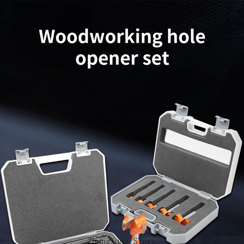 3XUF Heavy Duty Drill Bit For Precise Woodworking &Cabinet Making Project Tool