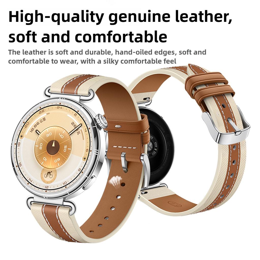 1:1 Leather 18mm Watch Strap For Huawei Watch GT6 5 4 41mm Smart Bracelet Replacement For HUAWEI GT5 Pro 42MM Wristband Accessories