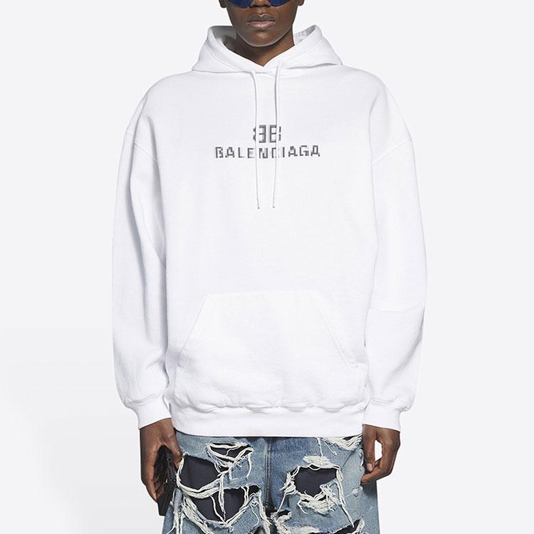 Balenciaga Women'ss Bb Pixel Medium Fit Hoodie 578135TKVI89040