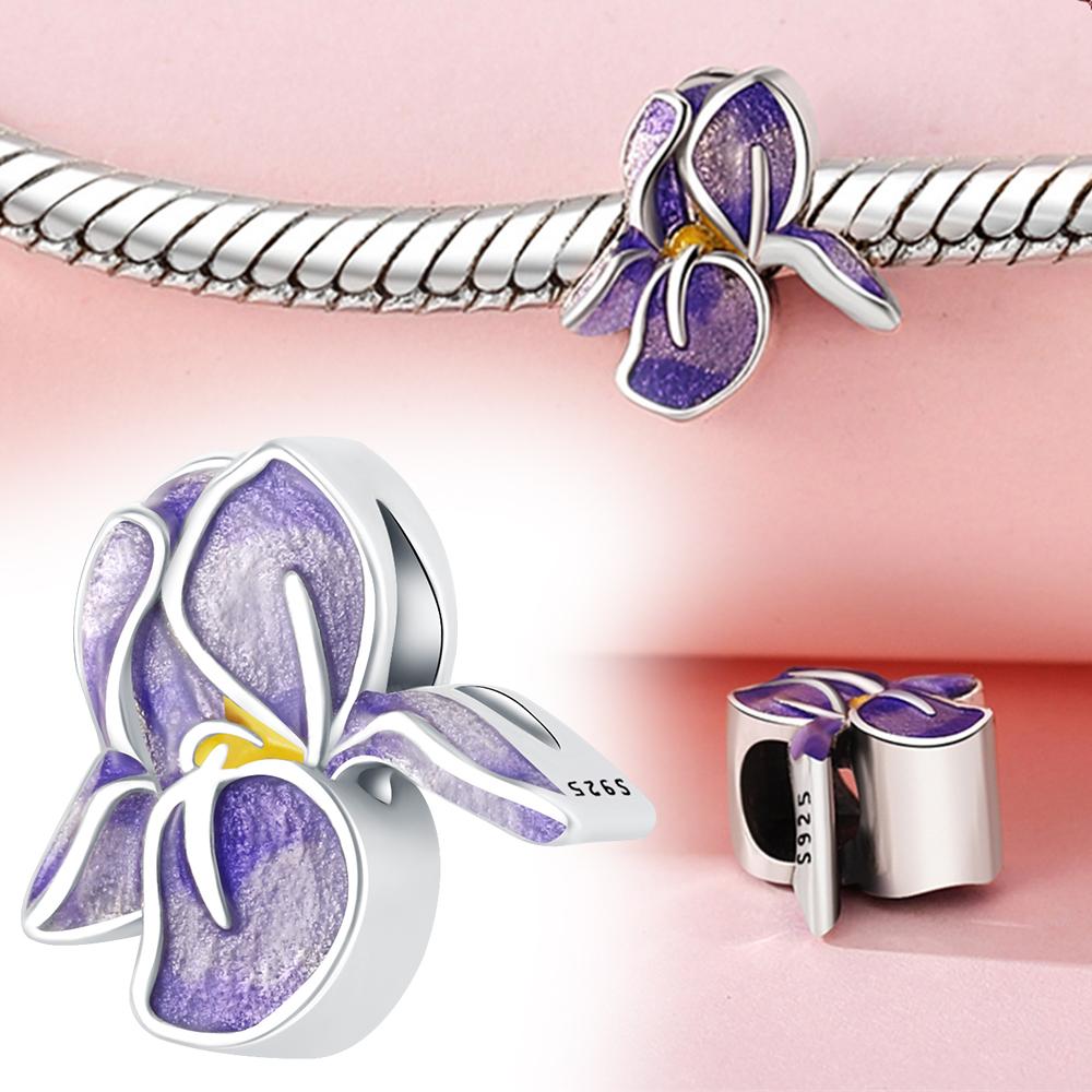 Copper Colorful Butterfly Tassel Charm Pendant Beads Fit Copper Original Bracelet For Women Jewelry Making