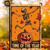 Flaga ogrodowa na Halloween, dynia, duch, szkielet, kot, flaga zewnętrzna, dwustronna, świąteczna