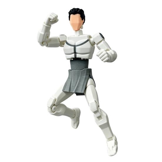 Yousheng 3D Printed Action Figure, DIY Posable Cartoon Character Model, Multi-Jointed Movable Dummy Decoration, Collectible Gift for Animation Lovers