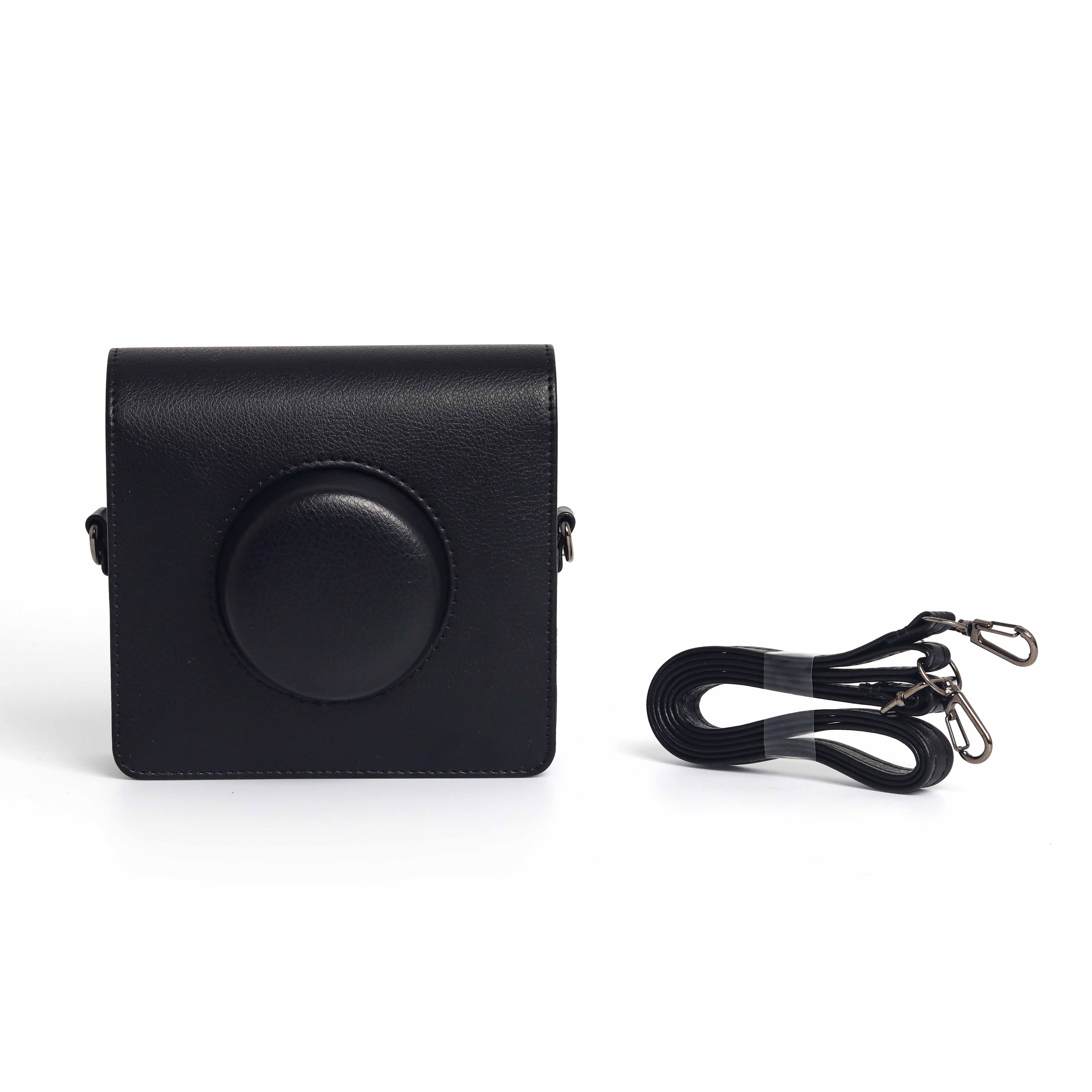 

[Film Lab] Instax Wide EVO PU Leather Camera Case Soft Protective Case with Strap CAA83 чорний
