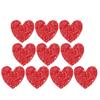 10pcs Sew On Type Heart Shaped Appliques 4cm Iron On Patches  For DIY Crafts