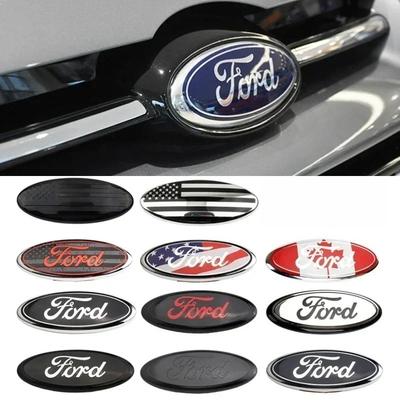 WGL2 For Edge Escape Fiesta Transit Ranger Roush Fusion Focus Mondeo Kuga 17.5/22.5cm Car Front Rear Emblem Sticker Trunk Decal