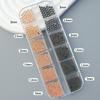 Luxury Mix: Cross-border Steel Beads & Metal Nail Ornaments Set in Gold, Silver, Rose Gold – 12 Long Strips, Mixed Sizes