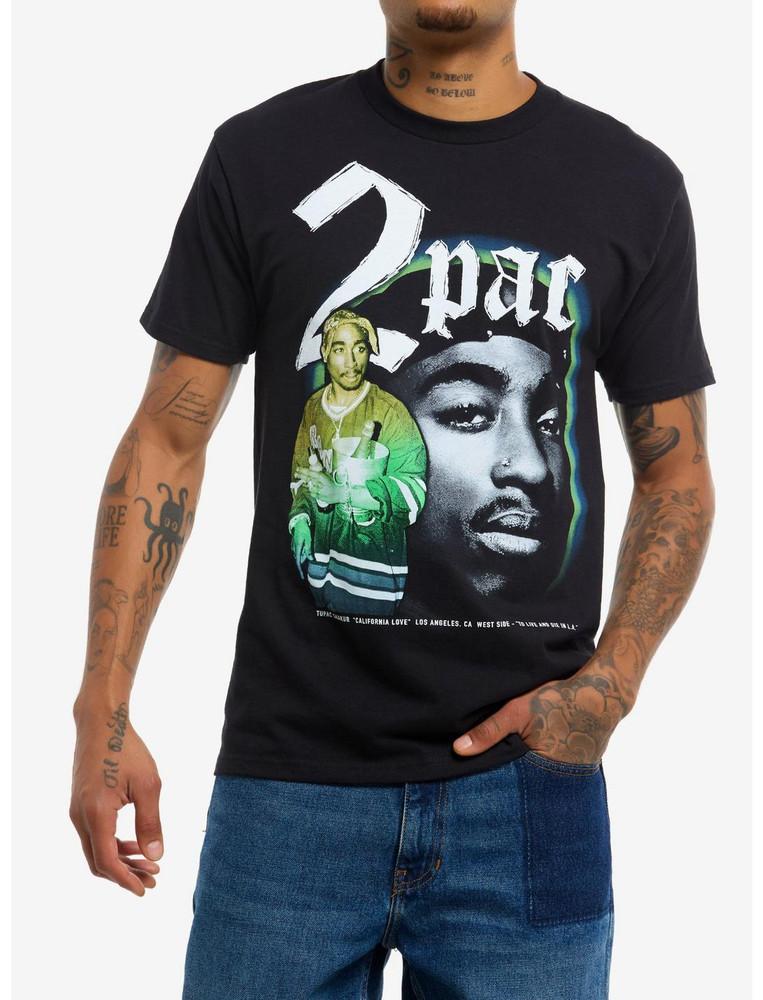 Футболка Tupac California Love Portrait, тяжелый хлопок, напечатана на новой ткани. Футболка Unisex XXXXL
