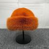 Women's Faux Mink Fur Mongolian Bucket Hat - Thick, Warm, Fashionable for Autumn & Winter, Small Face Effect