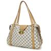 Used LOUIS VUITTON Tote Bag Stresa PM N42220 Damier Azur/Nume leather white Fashionable